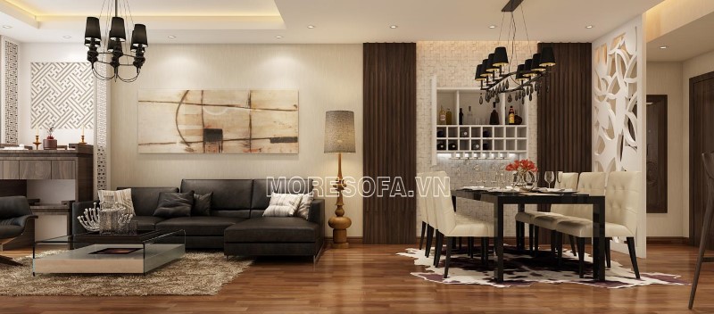 Ghế sofa góc da thật